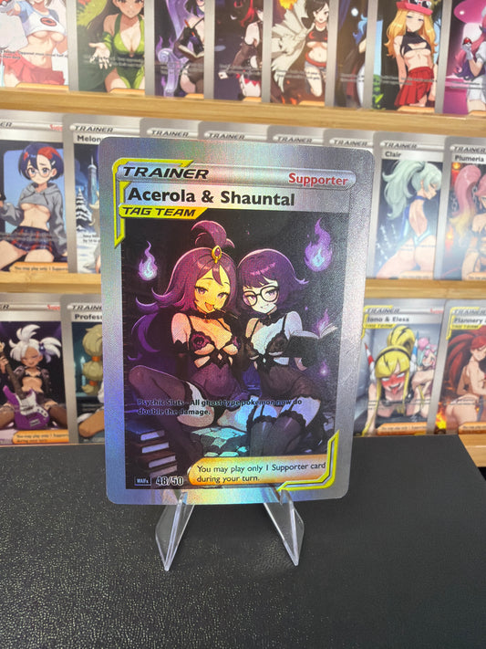Waifx Single Card - Acerola & Shauntal Tag Team (HOLO)