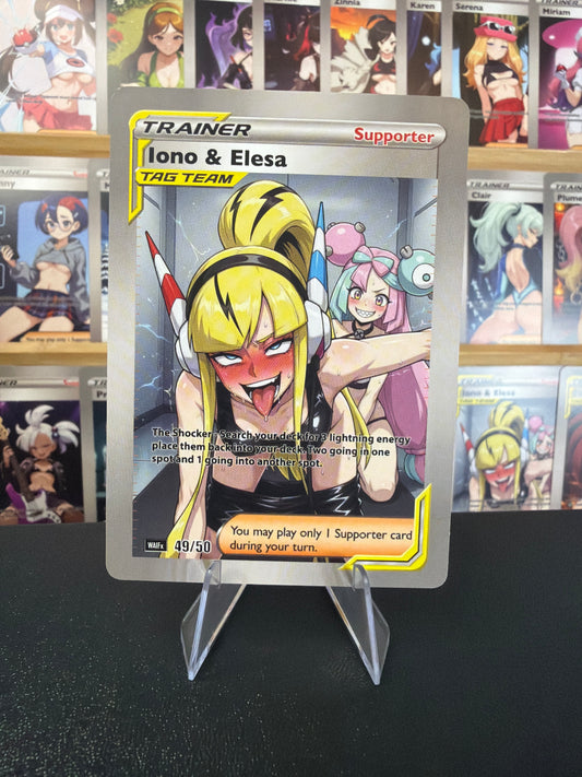 Waifx Single Card - Iono & Elesa Tag Team