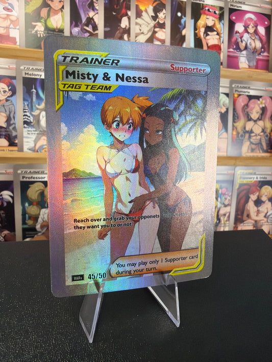 Waifx Single Card (HOLO) - Misty & Nessa Tag Team